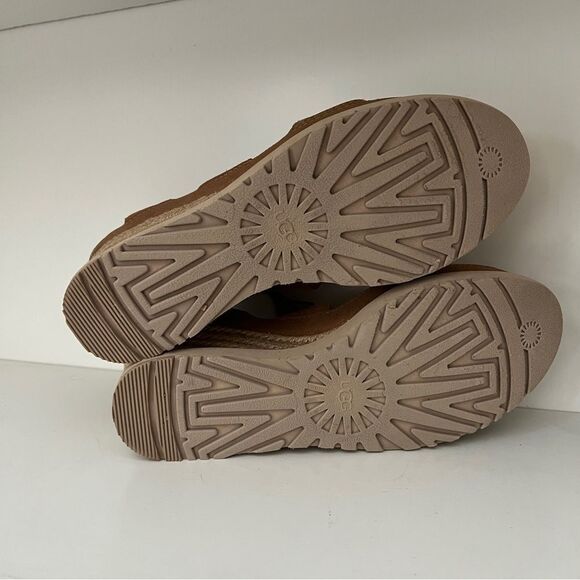 Ugg Ileana Ankle Wedge Sandal Size 10 Chesnut Tan - Picture 4 of 6